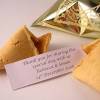 wedding fortune cookies as unusual and unique wedding favours
