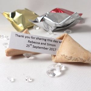 personalised wedding fortune cookies
